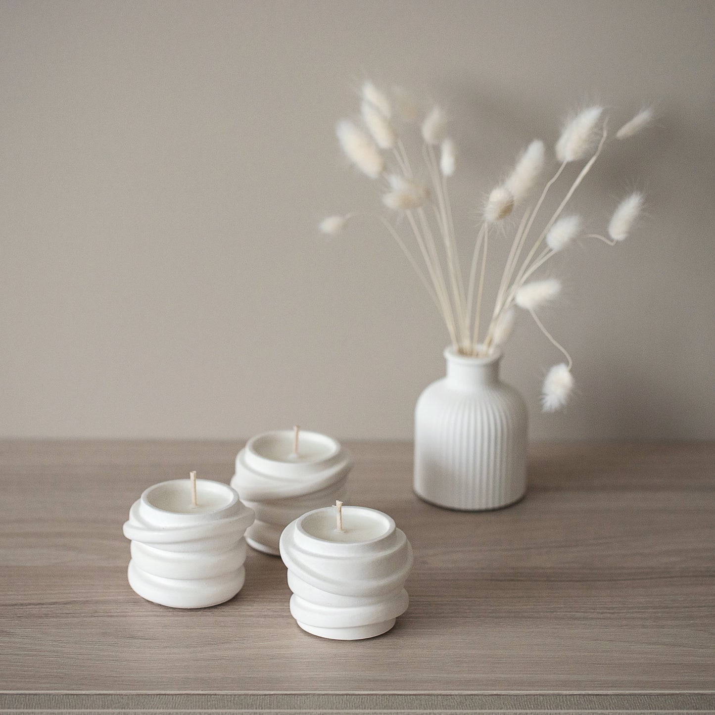 Kvepiančios kokoso vaško žvakės - rinkinys iš 4 vnt.