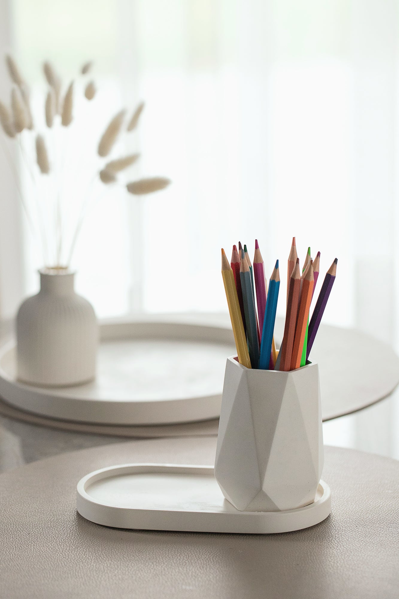 Deimantinės formos vaza sausoms gėlėms – gėlių vazelė namų dekorui, įkurtuvių dovana