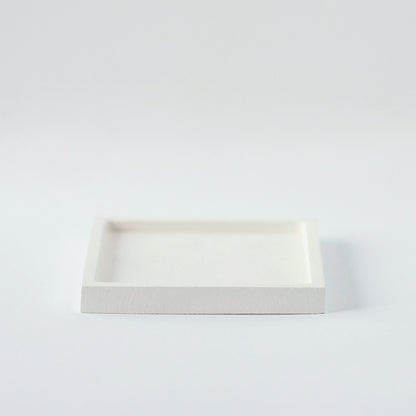 Square Gypsum Tray - Minimalist Elegance for Candles and Home Decor