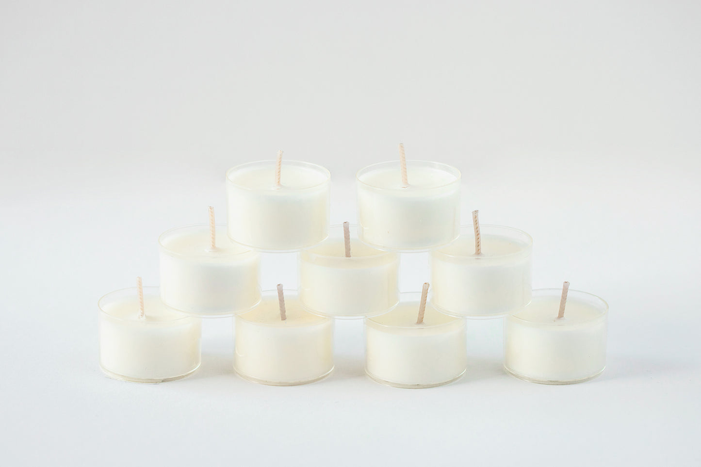 Candle Fragrances Sample Pack - Tea Candle Set of 9 - Scented Coconut Wax Tea Candles