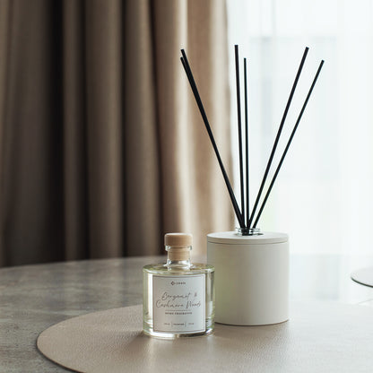 Elegant 100 ml  Reed Diffuser with White Gypsum Cover - Home Fragrance
