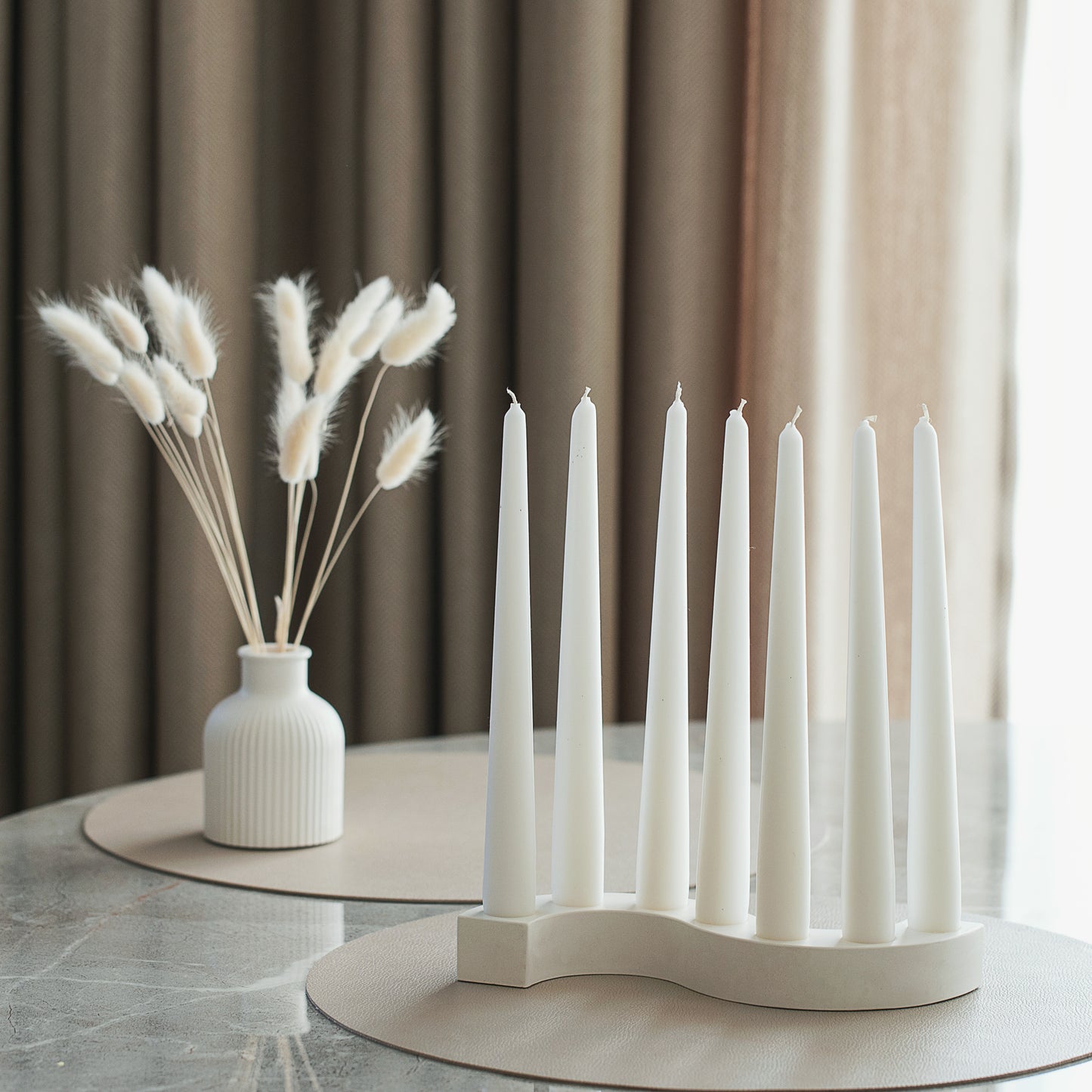 Minimal Candle Holder – Elegant Candle Chandelier for Tabletop Decor, Modern Living Room Accent