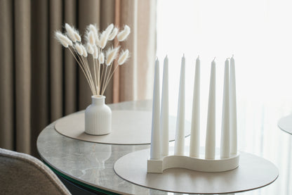 Minimal Candle Holder – Elegant Candle Chandelier for Tabletop Decor, Modern Living Room Accent