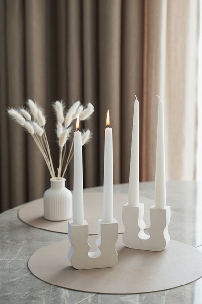 Minimal Design Candle Stick Holder – Elegant Candle Chandelier & Book Holder, Modern Tabletop Decor Accent