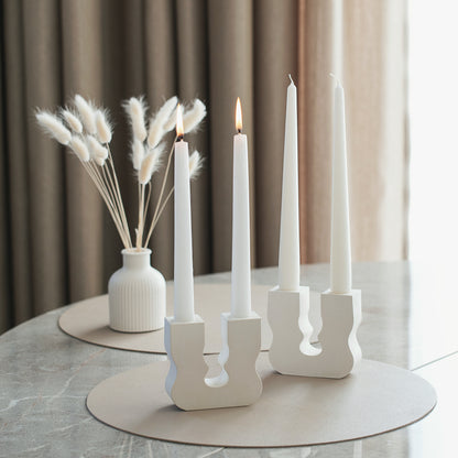 Minimal Design Candle Stick Holder – Elegant Candle Chandelier & Book Holder, Modern Tabletop Decor Accent