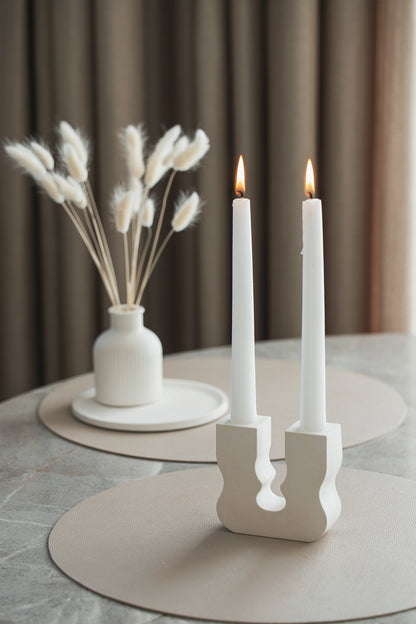 Minimal Design Candle Stick Holder – Elegant Candle Chandelier & Book Holder, Modern Tabletop Decor Accent