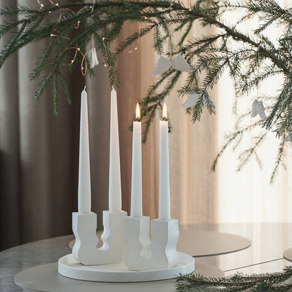 Minimal Design Candle Stick Holder – Elegant Candle Chandelier & Book Holder, Modern Tabletop Decor Accent