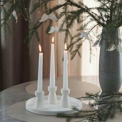 Elegant Candle Stick Holder Set of Three Candles – Minimalist Design for Modern Tabletop Decor