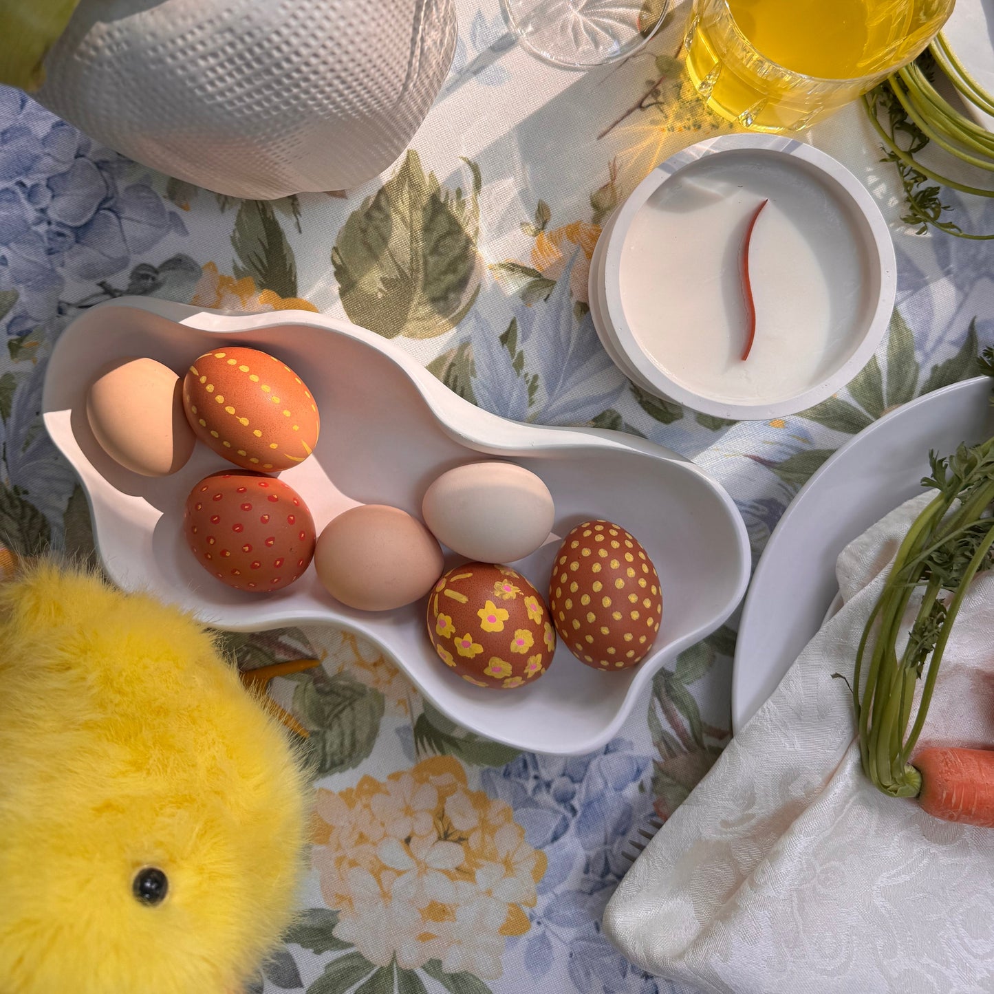 Banguotas padėklas, Baltas gipsinis dubuo, Padėklas smulkmenoms, Saldainių lėkštė, Rankų darbo dovana